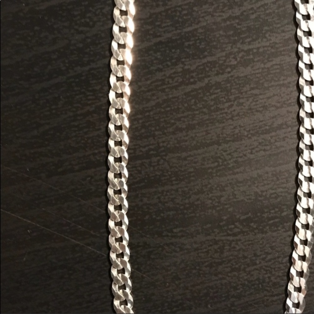 Solid Sterling Silver Chain - Picture 2 of 6